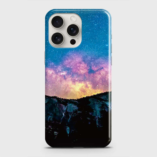iPhone 15 Pro Max Cover - Embrace Dark Galaxy  Trendy Printed Hard Case with Life Time Colors Guarantee