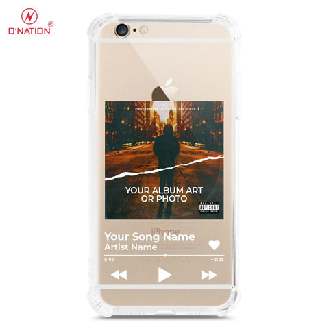 iPhone 6S / 6 Cover - Personalised Album Art Series - 4 Designs - Clear Phone Case - Soft Silicon Borders