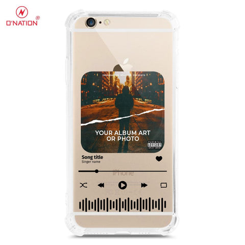 iPhone 6S / 6 Cover - Personalised Album Art Series - 4 Designs - Clear Phone Case - Soft Silicon Borders