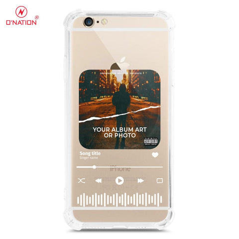 iPhone 6S / 6 Cover - Personalised Album Art Series - 4 Designs - Clear Phone Case - Soft Silicon Borders