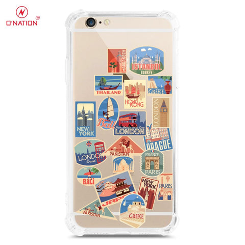 iPhone 6s Plus / 6 Plus Cover - Personalised Boarding Pass Ticket Series - 5 Designs - Clear Phone Case - Soft Silicon Borders