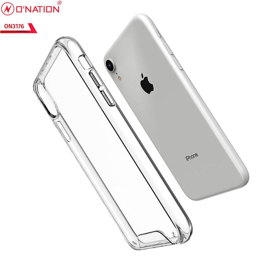 iPhone XR Cover - ONation Essential Series - Premium Quality No Yellowing Drop Tested Tpu+Pc Clear Soft Edges