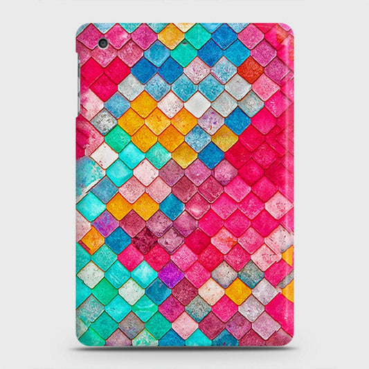 iPad Mini 3 / 2 / 1 Cover - Chic Colorful Mermaid Printed Hard Case with Life Time Colors Guarantee