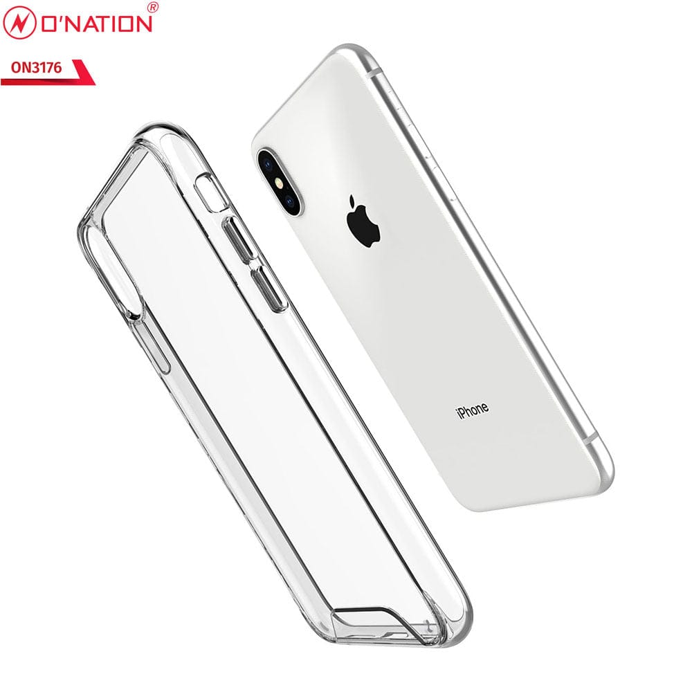 iPhone XS / X Cover - ONation Essential Series - Premium Quality No Yellowing Drop Tested Tpu+Pc Clear Soft Edges