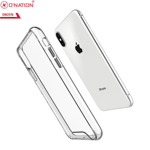 iPhone XS / X Cover - ONation Essential Series - Premium Quality No Yellowing Drop Tested Tpu+Pc Clear Soft Edges