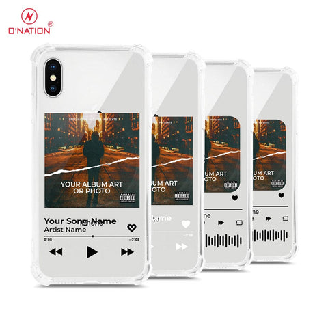 iPhone XS / X Cover - Personalised Album Art Series - 4 Designs - Clear Phone Case - Soft Silicon Borders