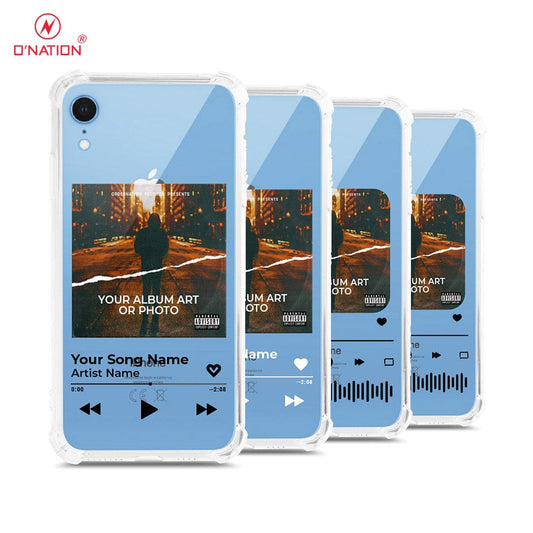 iPhone XR Cover - Personalised Album Art Series - 4 Designs - Clear Phone Case - Soft Silicon Borders