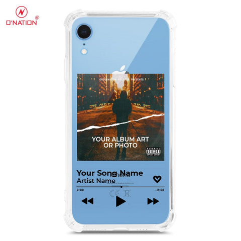 iPhone XR Cover - Personalised Album Art Series - 4 Designs - Clear Phone Case - Soft Silicon Borders