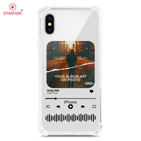 iPhone XS Max Cover - Personalised Album Art Series - 4 Designs - Clear Phone Case - Soft Silicon Borders