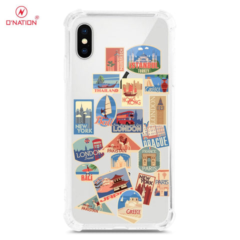 iPhone XS Max Cover - Personalised Boarding Pass Ticket Series - Clear Phone Case - Shockpoof Soft Tpu Clear Case ( Fast Delivery )