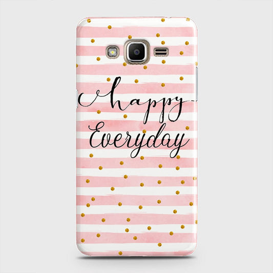 Samsung Galaxy J5 2015 Cover - Trendy Happy Everyday Printed Hard Case with Life Time Colors Guarantee