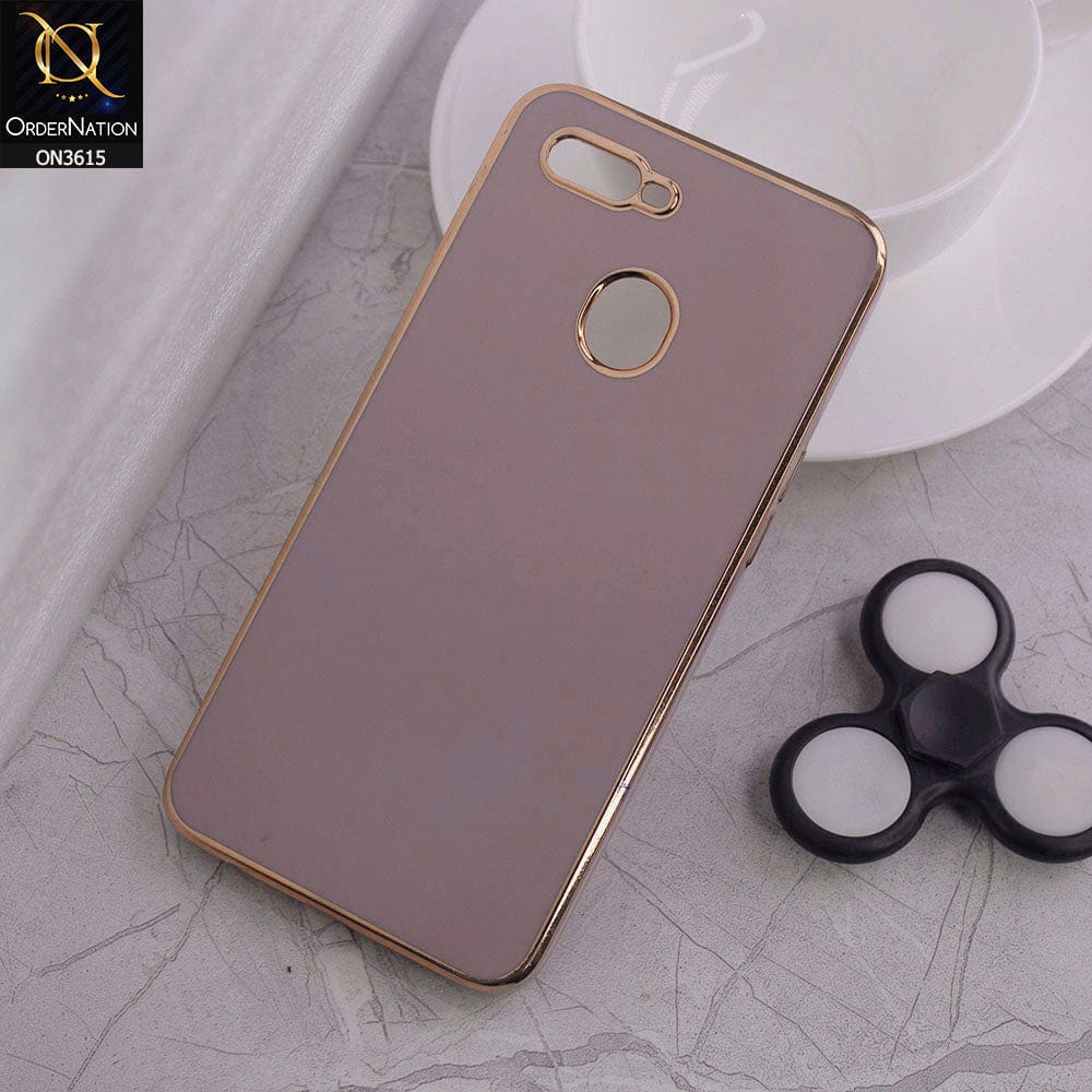 Oppo A12 Cover - Mauve - Electroplating Silk Shiny Soft Case