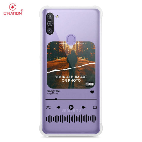Samsung Galaxy M11 Cover - Personalised Album Art Series - 4 Designs - Clear Phone Case - Soft Silicon Borders