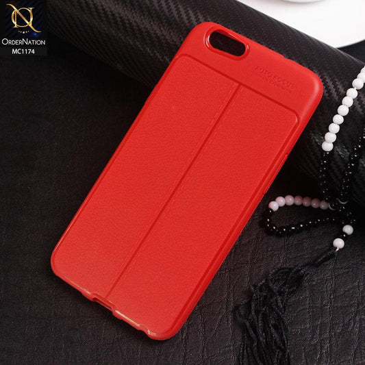 Autofocus Imitation Leather Look Case For Oppo A59 - Red