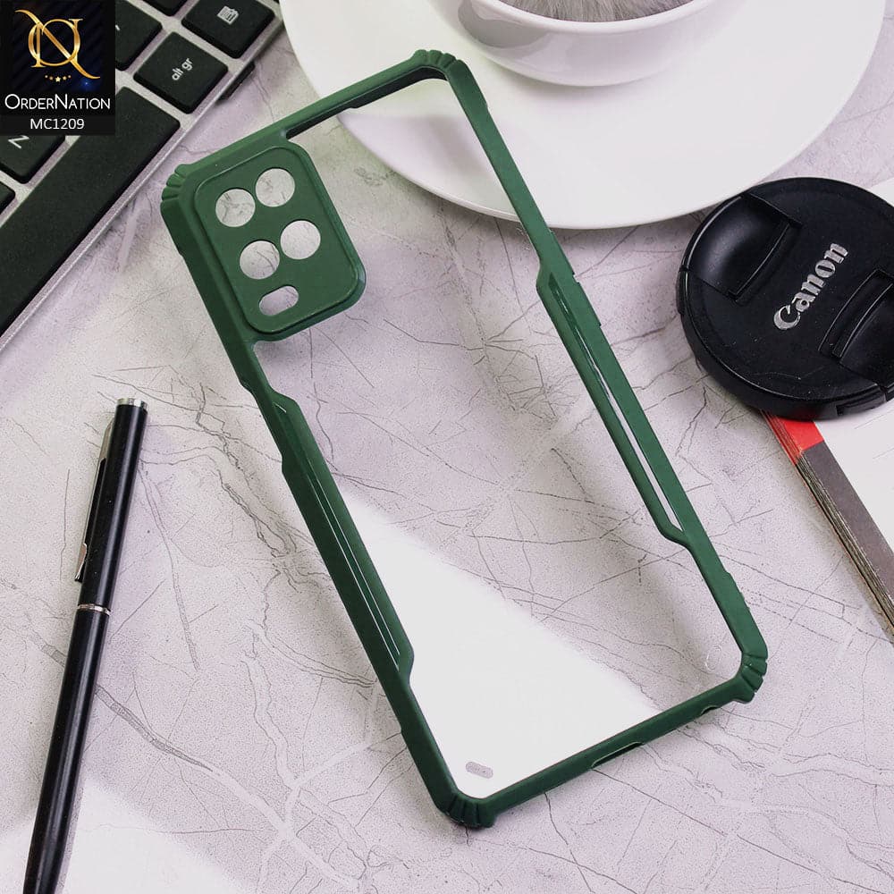 Oppo A54 4G Cover - Green - Hybrid Tpu Pc Case