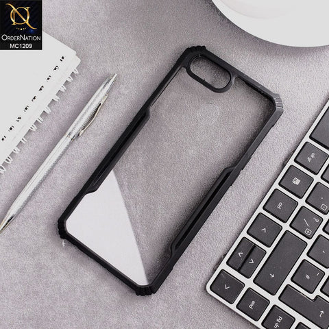 Oppo A7 Cover - Black - Hybrid Tpu Pc Case