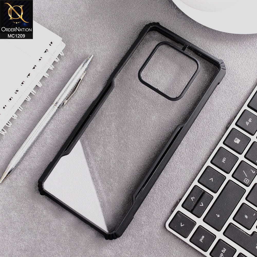 Tecno Camon 16 Premier Cover - Black - Hybrid Tpu Pc Case