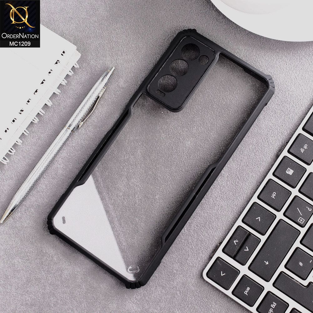 Tecno Camon 18T Cover - Black - Hybrid Tpu Pc Case