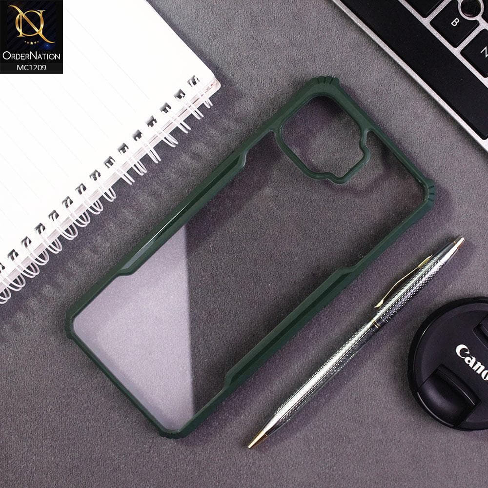 Oppo Reno 4F Cover - Green - Hybrid Tpu Pc Case