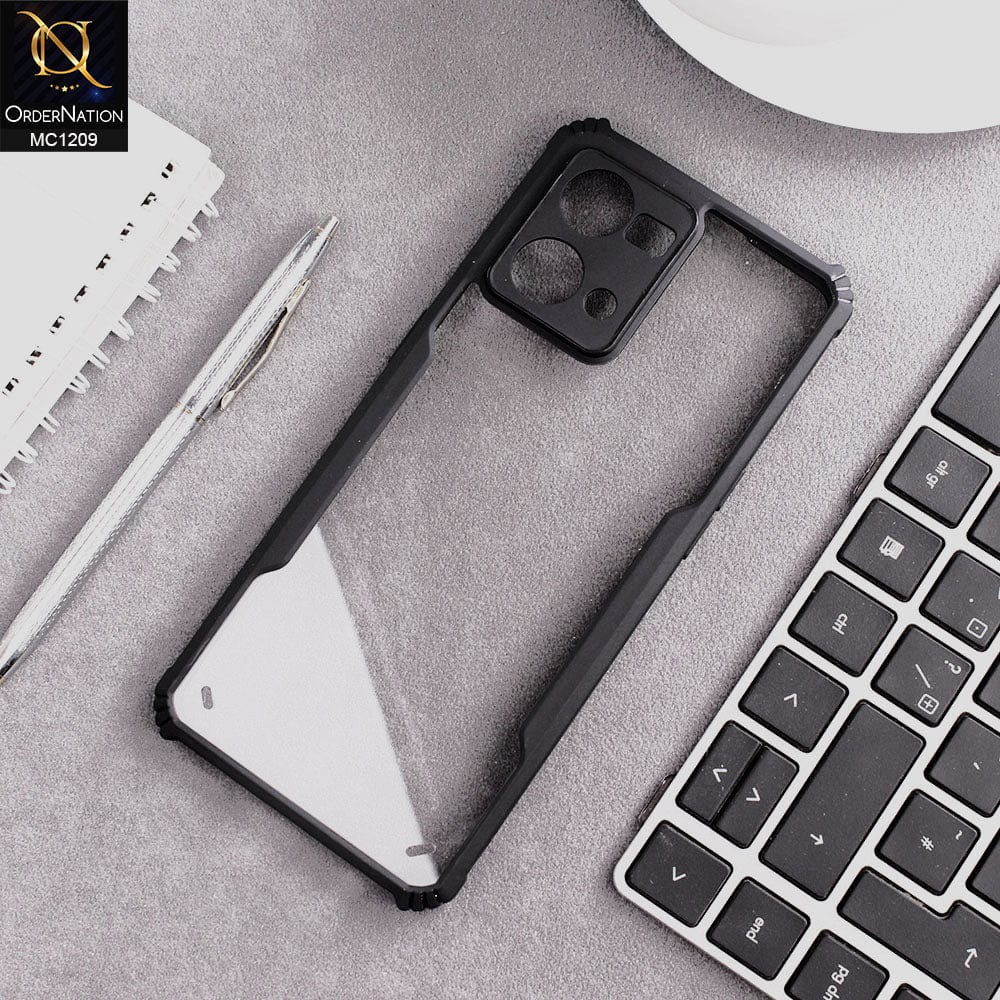 Oppo Reno 7 4G Cover - Black - Hybrid Tpu Pc Case