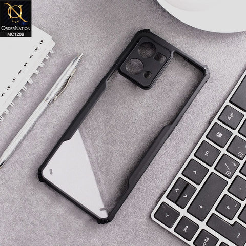 Oppo F21 Pro 4G Cover - Black - Hybrid Tpu Pc Case