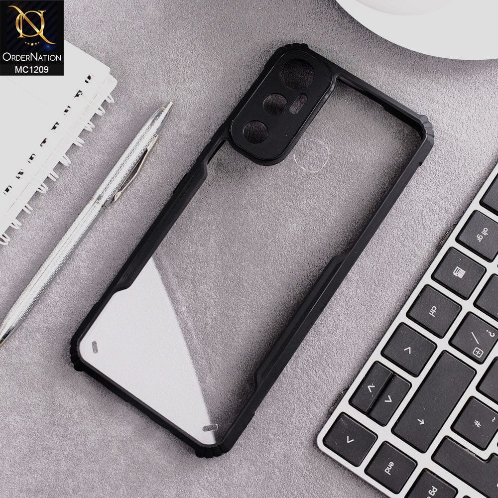 Infinix Hot 11 Cover - Black - Hybrid Tpu Pc Case