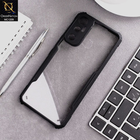 Infinix Hot 11 Cover - Black - Hybrid Tpu Pc Case