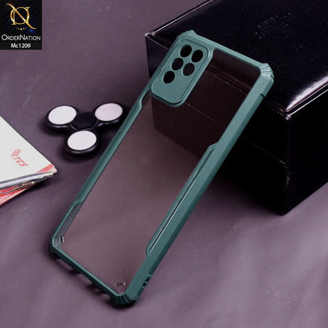 Infinix Note 10 Cover - Green - Hybrid Tpu Pc Case