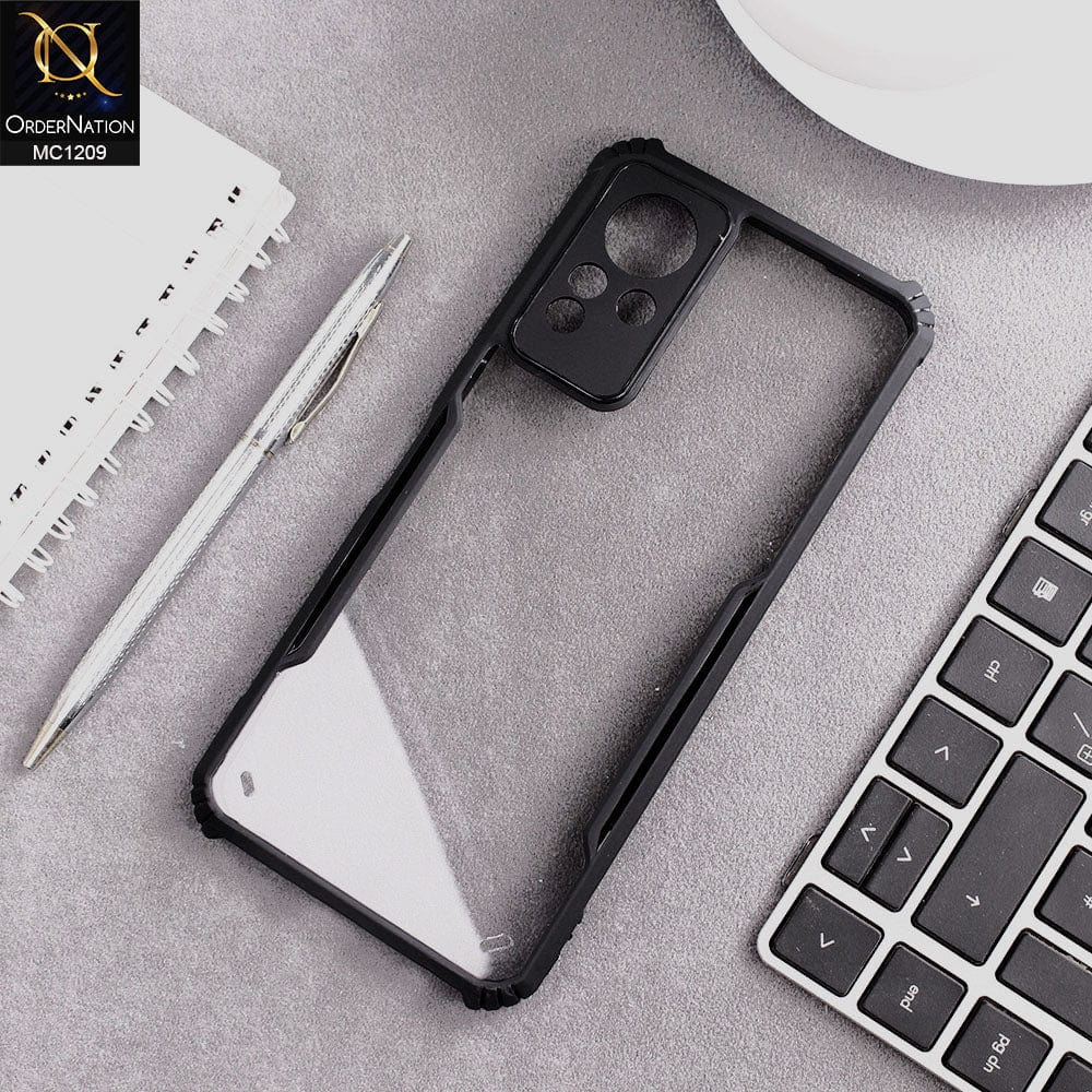Infinix Note 11 Cover - Black - Hybrid Tpu Pc Case
