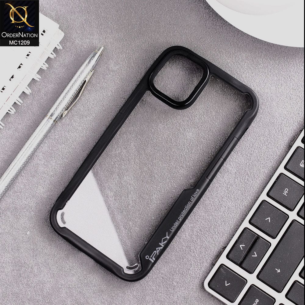 iPhone 12 Mini Cover - Black - Hybrid Tpu Pc Case
