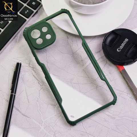 Xiaomi Mi 11 Lite Cover - Green - Hybrid Tpu Pc Case