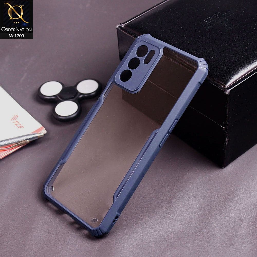 Oppo A16 Cover - Blue - Hybrid Tpu Pc Case
