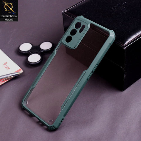 Oppo A16 Cover - Green - Hybrid Tpu Pc Case