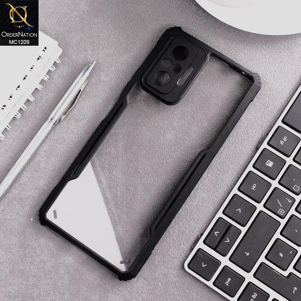Xiaomi Redmi Note 10 Pro Max Cover - Black - Hybrid Tpu Pc Case