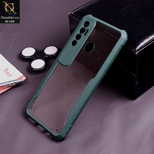 Tecno Spark 7 Pro Cover - Green - Hybrid Tpu Pc Case