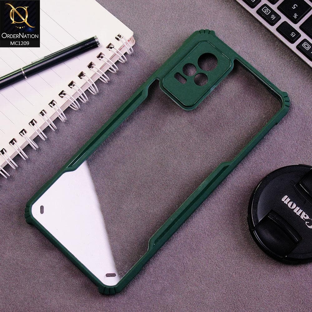 Vivo V21e Cover - Green - Hybrid Tpu Pc Case