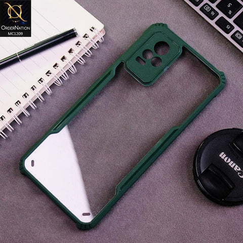Vivo V21e Cover - Green - Hybrid Tpu Pc Case