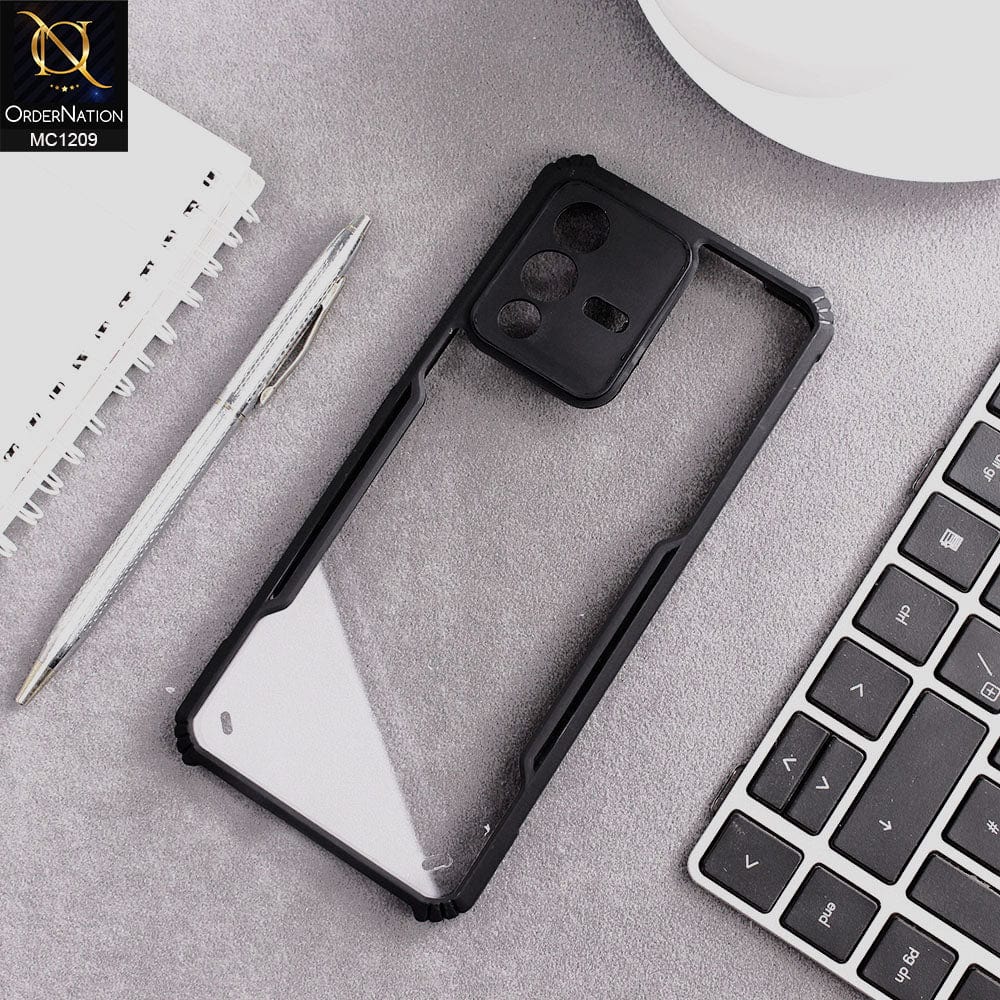 Vivo S12 Cover - Black - Hybrid Tpu Pc Case