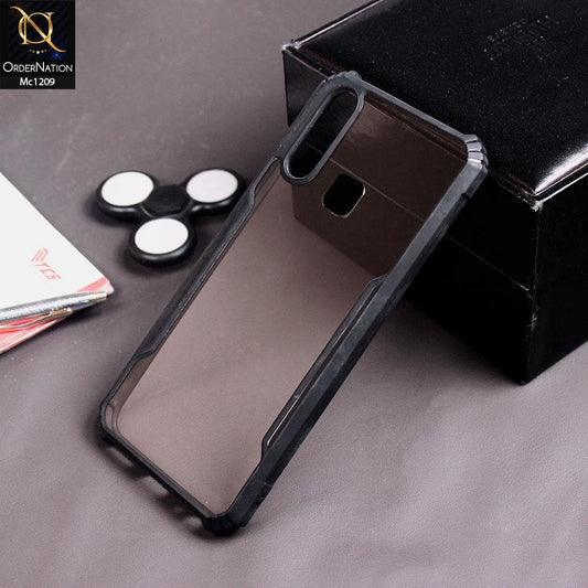 Vivo Y17 Cover - Black - Hybrid Style Tpu Pc Case