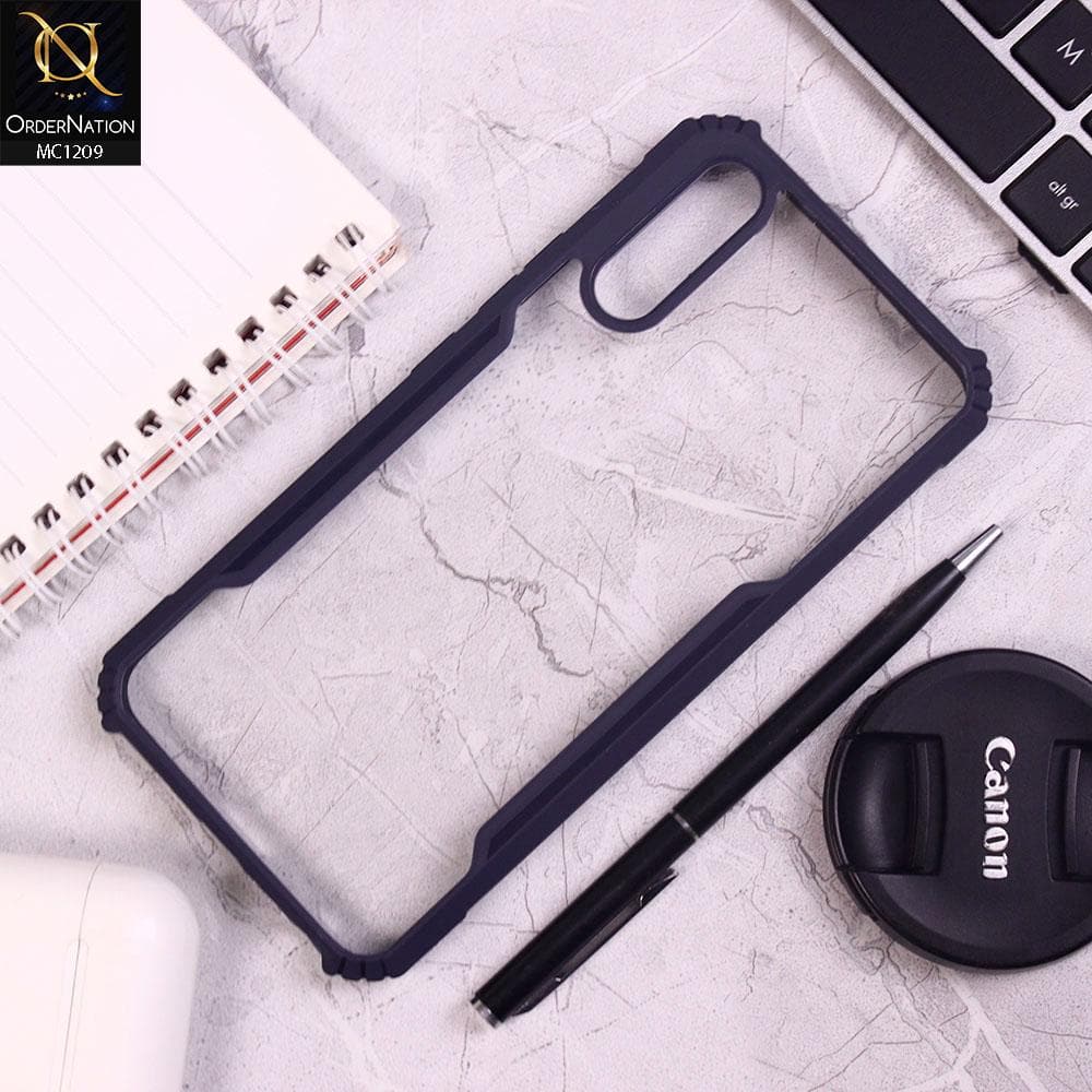 Vivo Y11 2019 Cover - Blue - Hybrid Style Tpu Pc Case