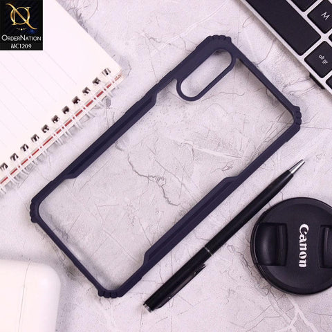 Vivo Y11 2019 Cover - Blue - Hybrid Style Tpu Pc Case