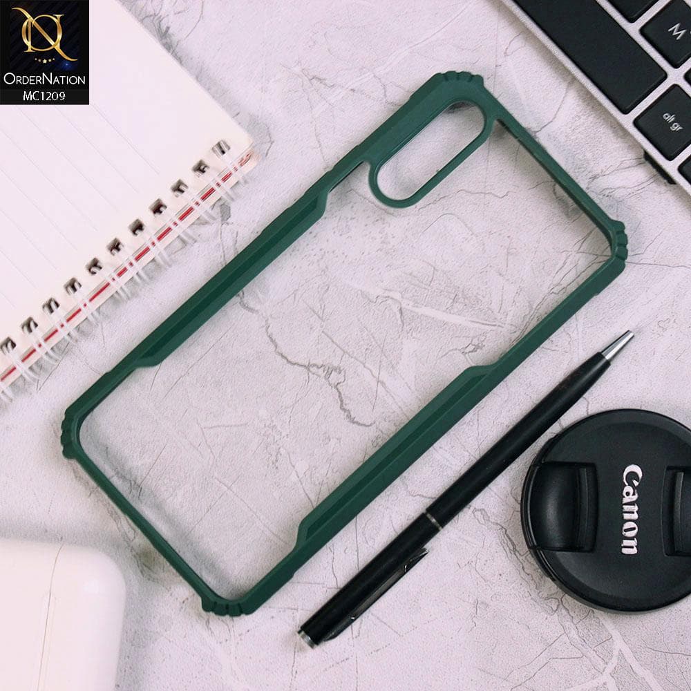Vivo Y11 2019 Cover - Green - Hybrid Style Tpu Pc Case