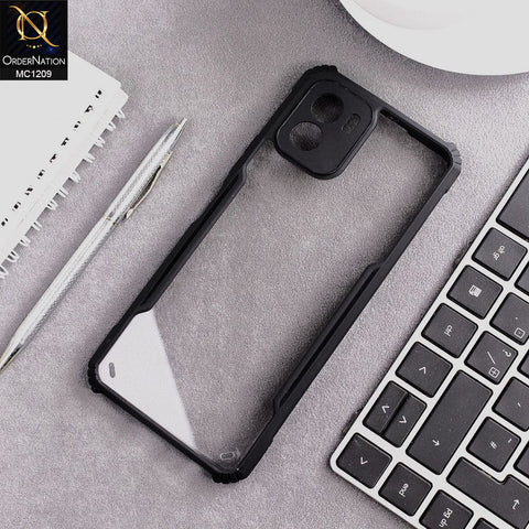 Vivo Y15a Cover - Black - Hybrid Tpu Pc Case