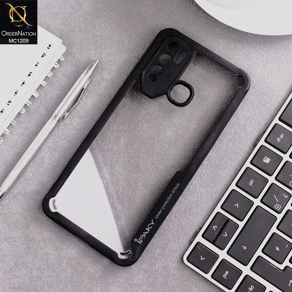 Vivo Y30 Cover - Black - Hybrid Tpu Pc Case