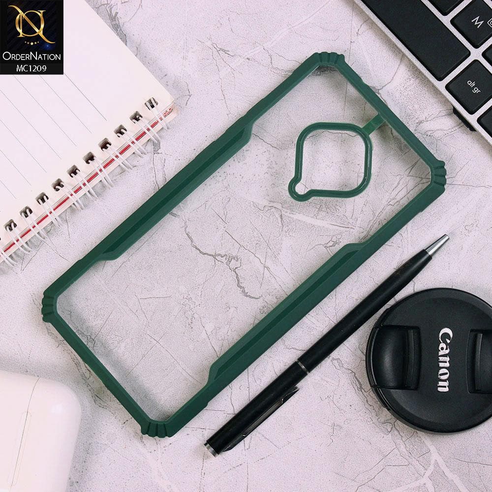 Vivo Y51 Cover - Green - Hybrid Style Tpu Pc Case
