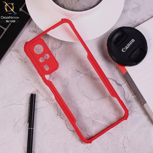 Vivo Y51 (2020 December) - Red - Hybrid Style Tpu Pc Case