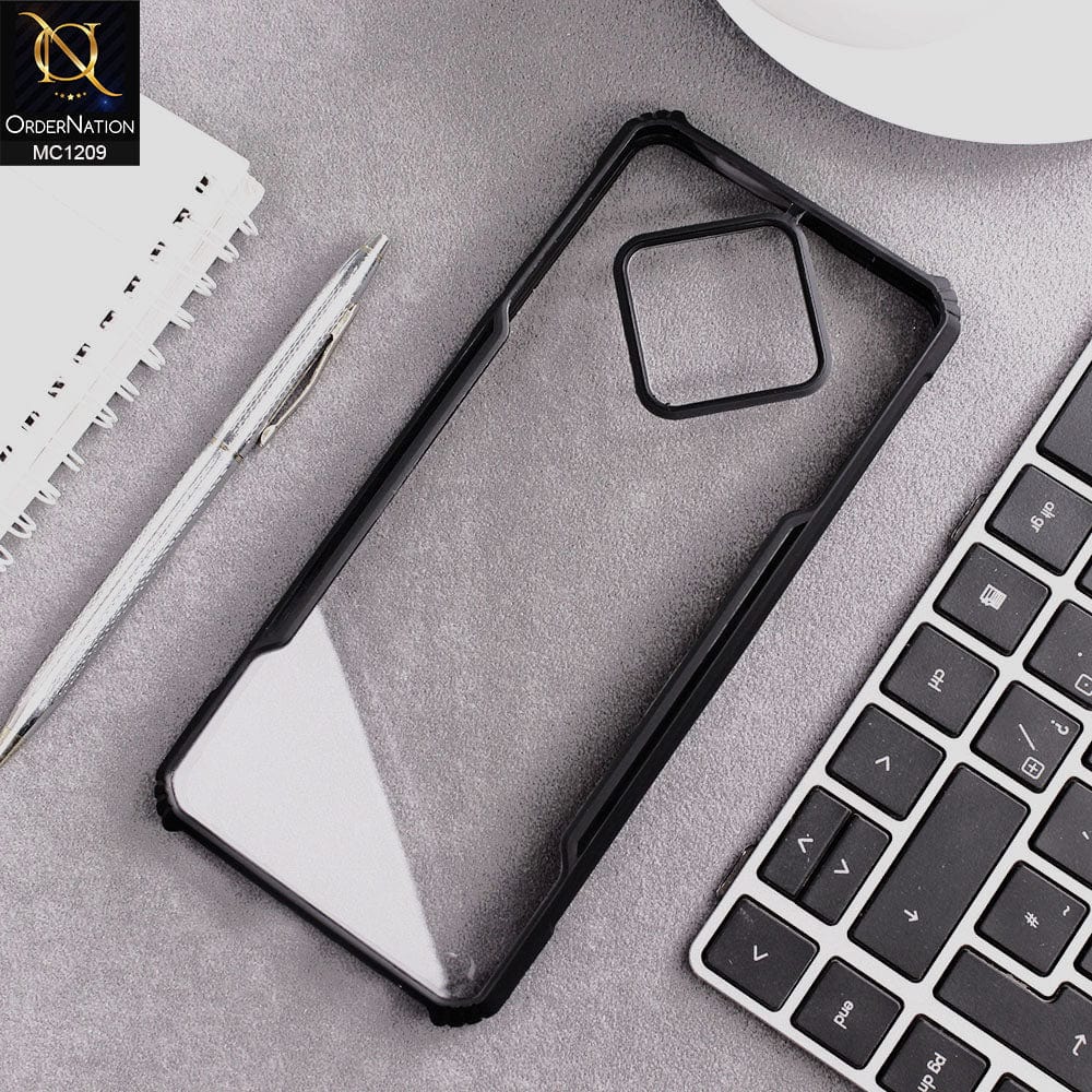 Infinix Zero 8 Cover - Black - Hybrid Tpu Pc Case
