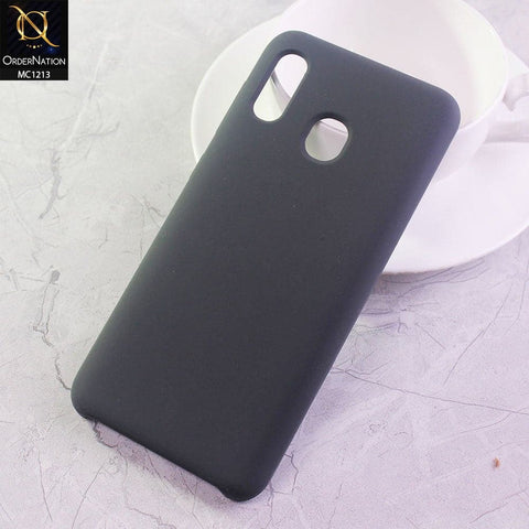 Samsung Galaxy A30 Cover - Dark Gray - Soft Shockproof Sillica Gel Case