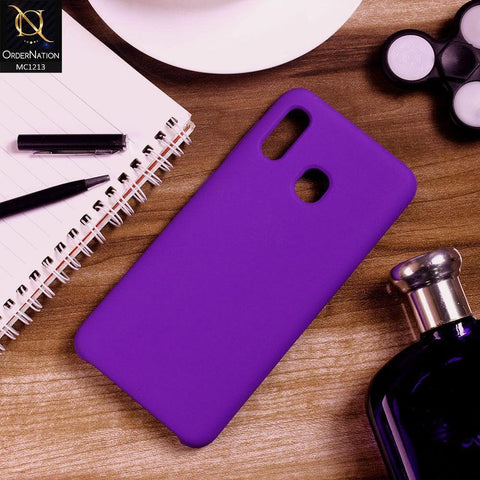 Samsung Galaxy A30 - Purple - Soft Shockproof Sillica Gel Case
