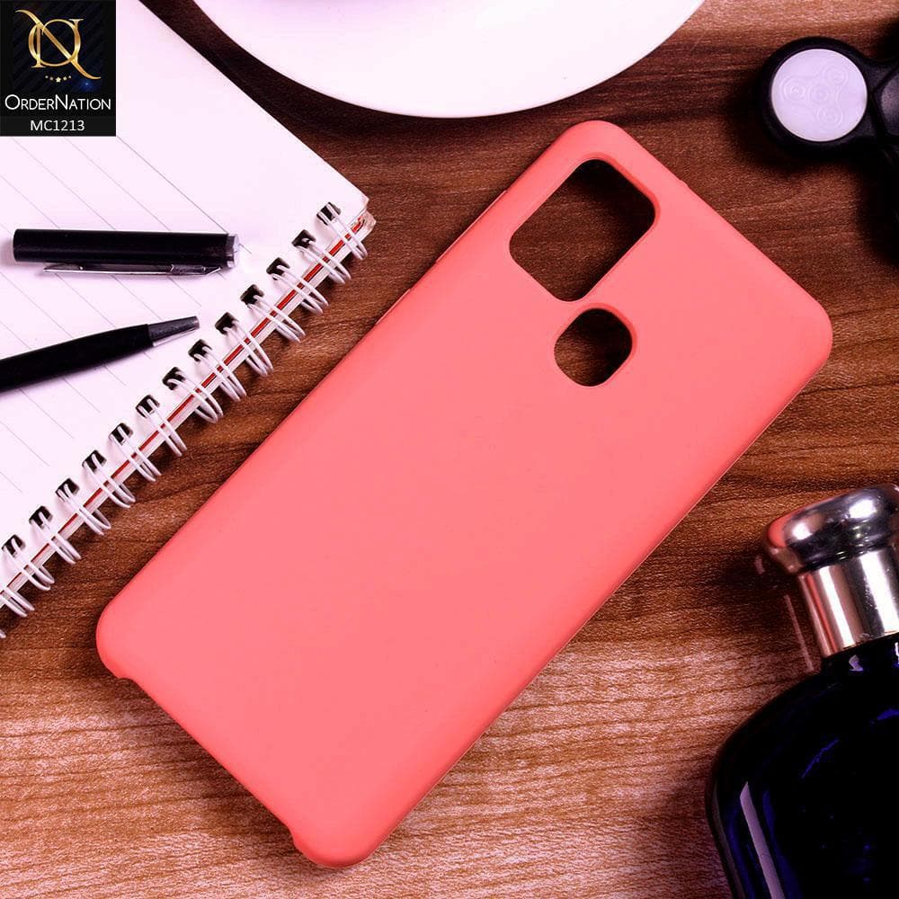 Samsung Galaxy A21s - Peach - Soft Shockproof Sillica Gel Case